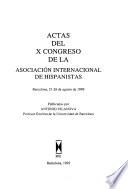 Actas del ... Congreso de la Asociación Internacional de Hispanistas