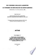 Actas del ... Congreso Geológico Argentino