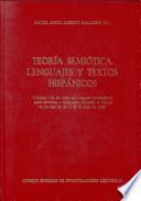 Actas del Congreso Internacional sobre Semiótica e Hispanismo