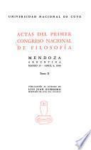 Actas del ... Congreso Nacional de Filosofía
