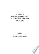Actas del II Congreso Internacional El Estrecho de Gibraltar: Historia contemporánea
