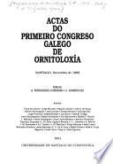 Actas do Primeiro Congreso Galego de Ornitoloxía