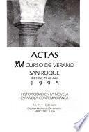 Actas, XVI Curso de Verano San Roque