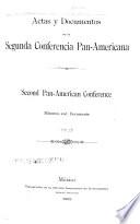 Actas y documentos de la Segunda Conferencia Pan-Americana