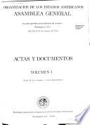 Actas y documentos [de las] sesiones extraordinarios