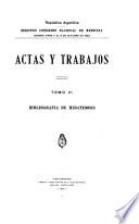 Actas y trabajos