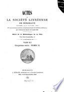 Actes de la Société Linnéenne de Bordeaux