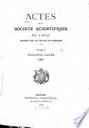 Actes de la Société Scientifique du Chili