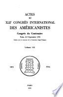 Actes Du XLIIe Congrès International Des Américanistes