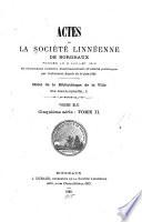 Actes - Société linnéenne de Bordeaux