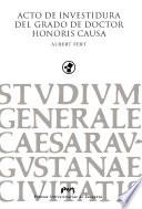 Acto de Investidura del Grado de Doctor Honoris Causa