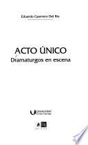 Acto único