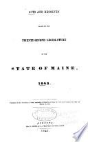 Acts and Resolves as Passed by the ... Legislature