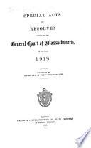 Acts and Resolves Passed by the General Court