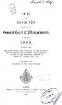 Acts and Resolves Passed by the General Court of Massachusetts