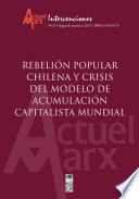 Actuel Marx N°29: Rebelión popular chilena y crisis del modelo de acumulación capitalista mundial
