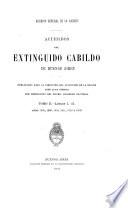 Acuerdos del extinguido Cabildo de Buenos Aires