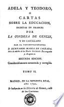 Adela y Teodoro, ó Cartas sobre la educacion