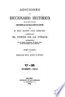 Adiciones al Diccionario histórico de los más ilustres profesores de la bellas artes en España de D. Juan Agustín Ceán Bermúdez: Siglos XVI, XVIII, U-Z. Suplemento, tablas