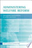 Administering welfare reform