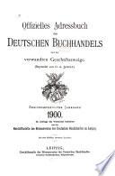 Adressbuch des deutschen Buchhandels