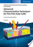 Advanced Characterization Techniques for Thin Film Solar Cells