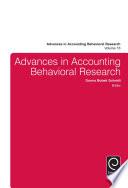 Advances in Accounting Behavioral Research