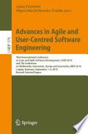 Advances in Agile and User-Centred Software Engineering