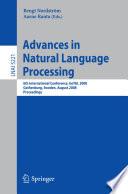 Advances in Natural Language Processing