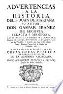 Advertencias a la Historia del P. Juan de Mariana...