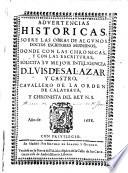 Advertencias historicas sobre las obras de algunos doctos escritores modernos ...