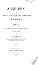 Aeneidea, Or, Critical, Exegetical, and Aesthetical Remarks on the Aeneis
