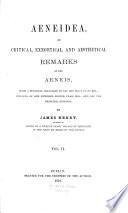 Aeneidea : or critical, exegetical, and aesthetical remarks on the Aeneis, with .... 2,[1]