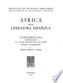 Africa en la literatura española: Edades antigua y media