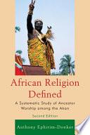 African Religion Defined