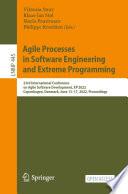 Agile Processes in Software Engineering and Extreme Programming