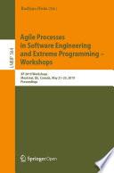 Agile Processes in Software Engineering and Extreme Programming – Workshops