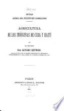 Agricultura de los indígenas de Cuba y Haití