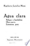 Agua clara