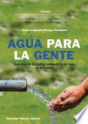Agua para la gente