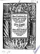 Ain Christliche Ordenung, aines warhafftigen Christen, zu verantwurtten, die ankunfft seines Glaubens ...
