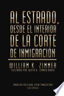 Al estrado, desde el interior de la Corte de Inmigración