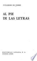 Al pie de las letras
