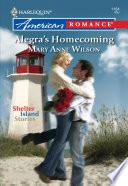 Alegra's Homecoming (Mills & Boon American Romance)
