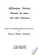Alfonsina Storni, Poemas de Amor and Other Selections