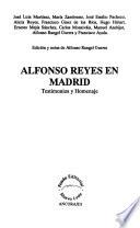 Alfonso Reyes en Madrid