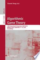 Algorithmic Game Theory