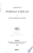 Algunas poesías líricas