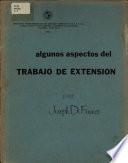 Algunos aspectos del trabajo de extension