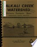 Alkali Creek Watershed, Yellowstone County, Preliminary Investigation Report (1973) B1; Watershed Work Plan, Draft B2; Watershed Work Plan Addendum B3; Negative Declaration